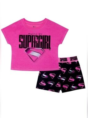 Girls' 6/6X Super Girl Sleep Set
